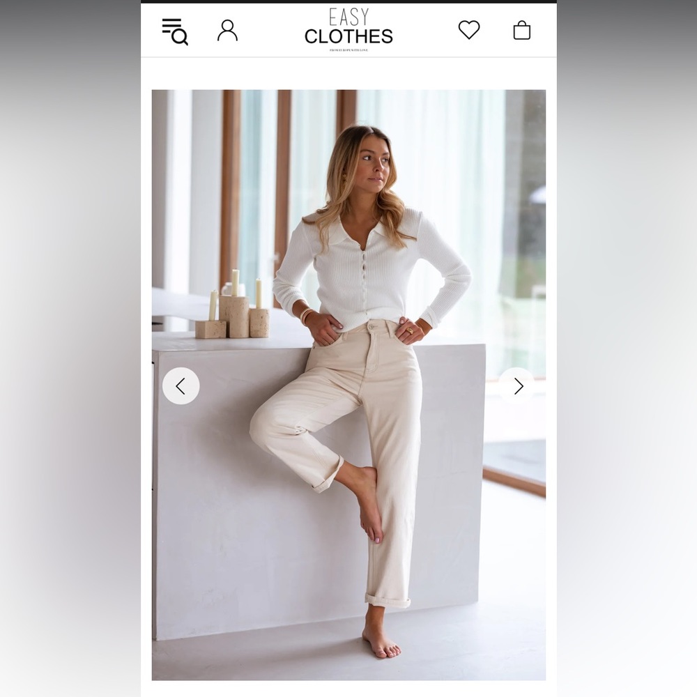 Cream / Tan Jeans